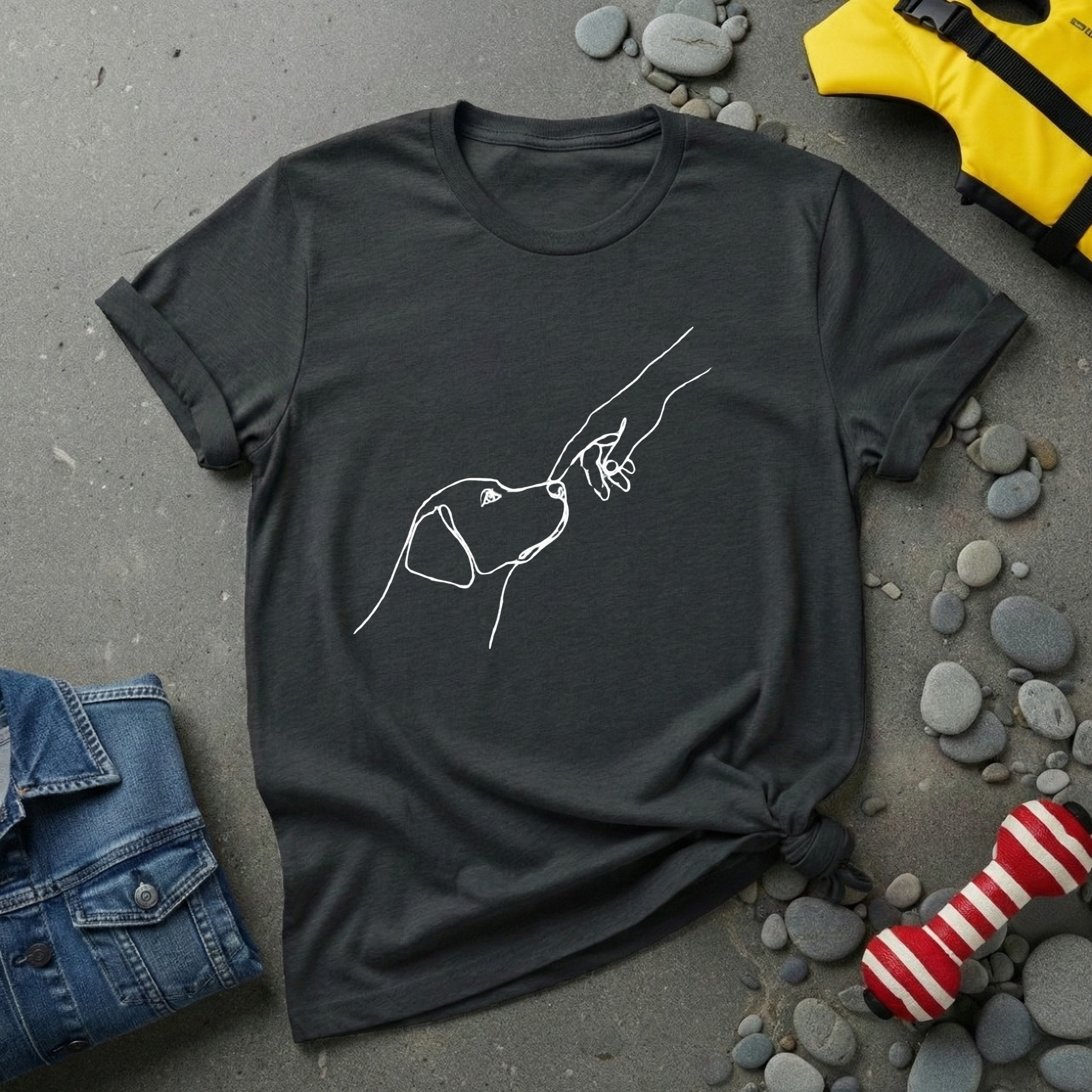 Dog & Hand T-Shirt