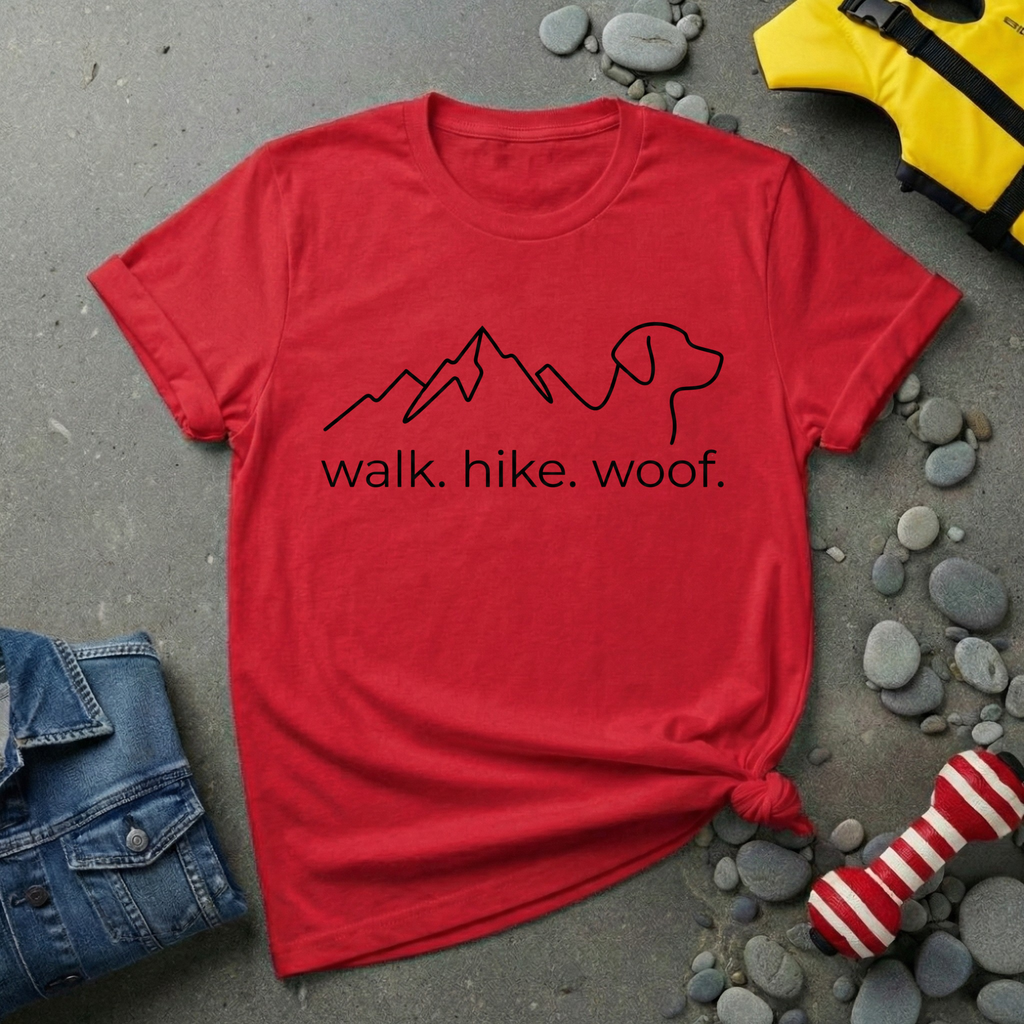 Walk Hike Woof T-Shirt