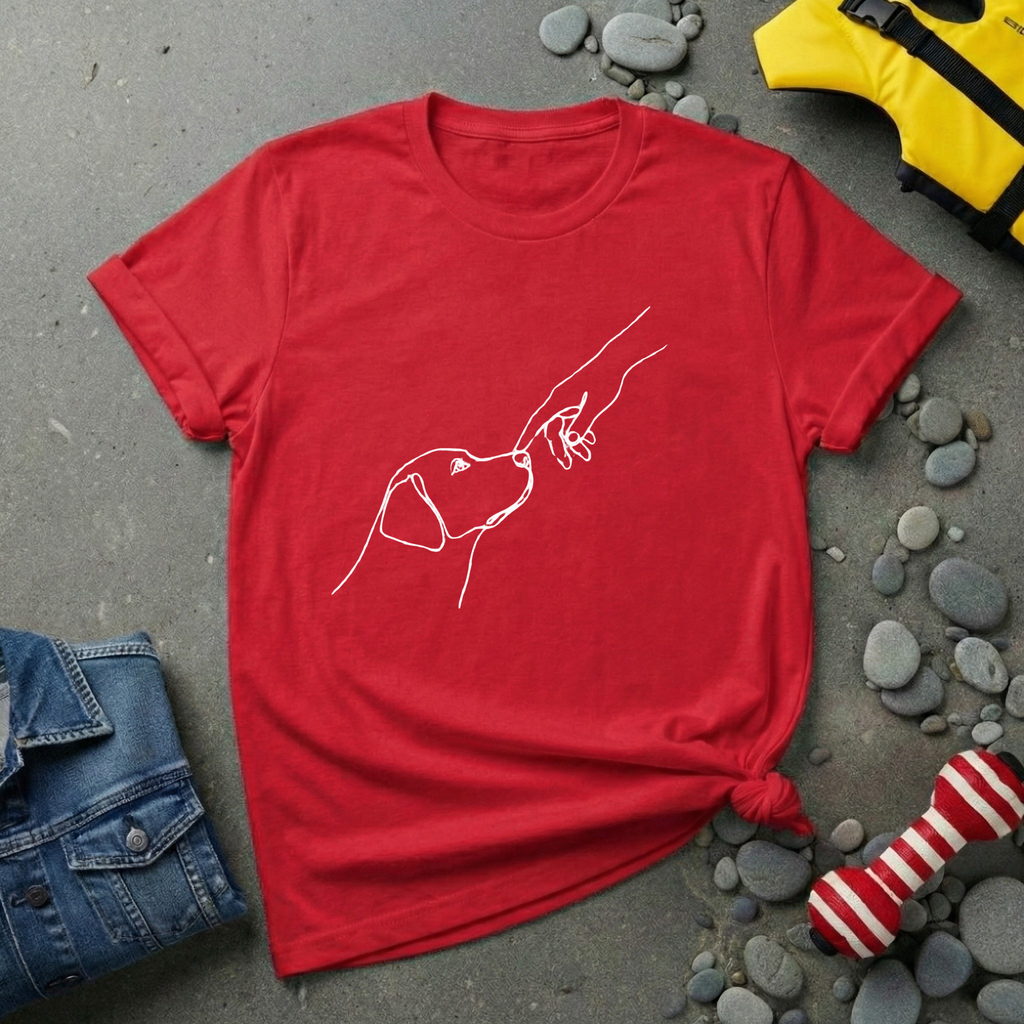 Dog & Hand T-Shirt