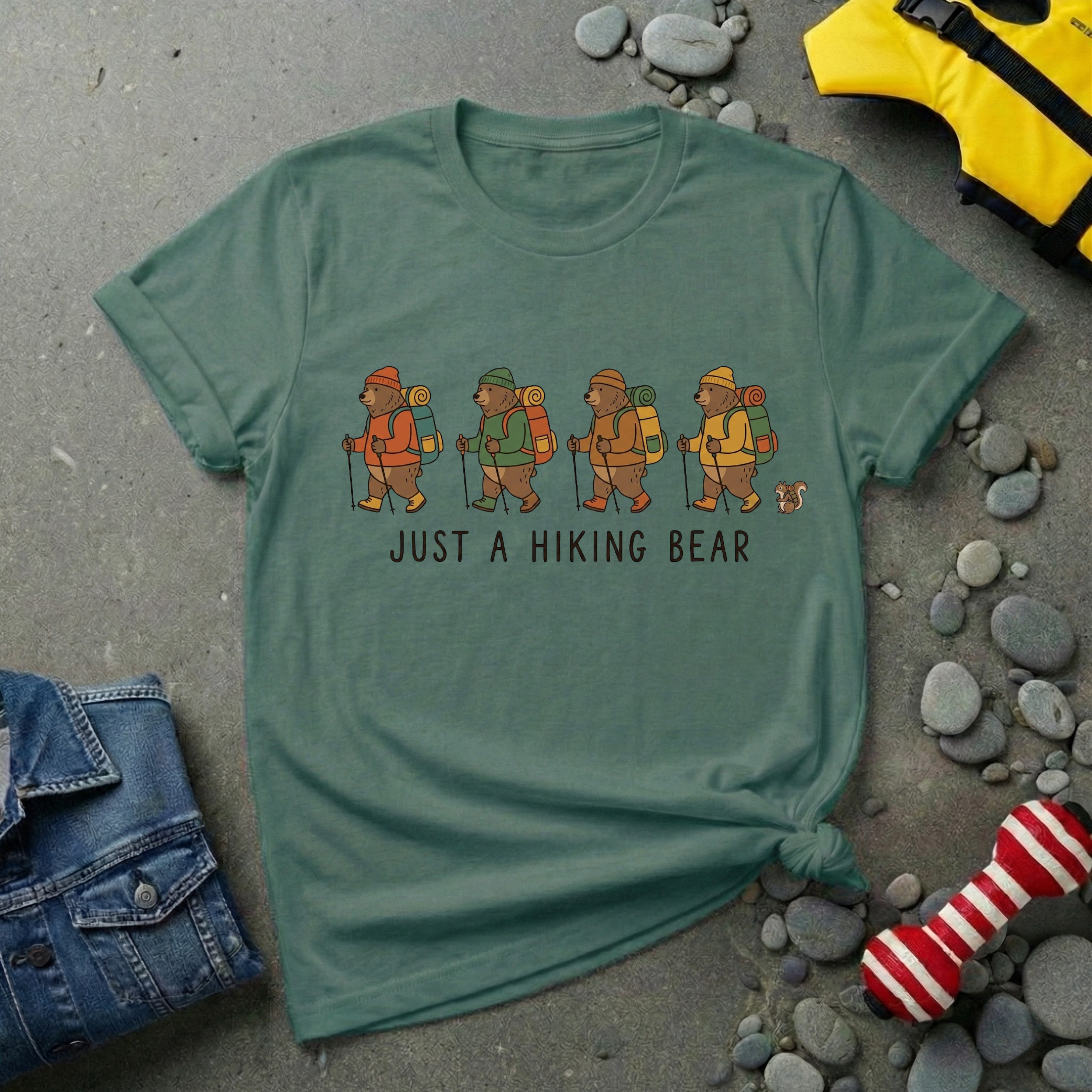 Just a Hiking Bear T-Shirt