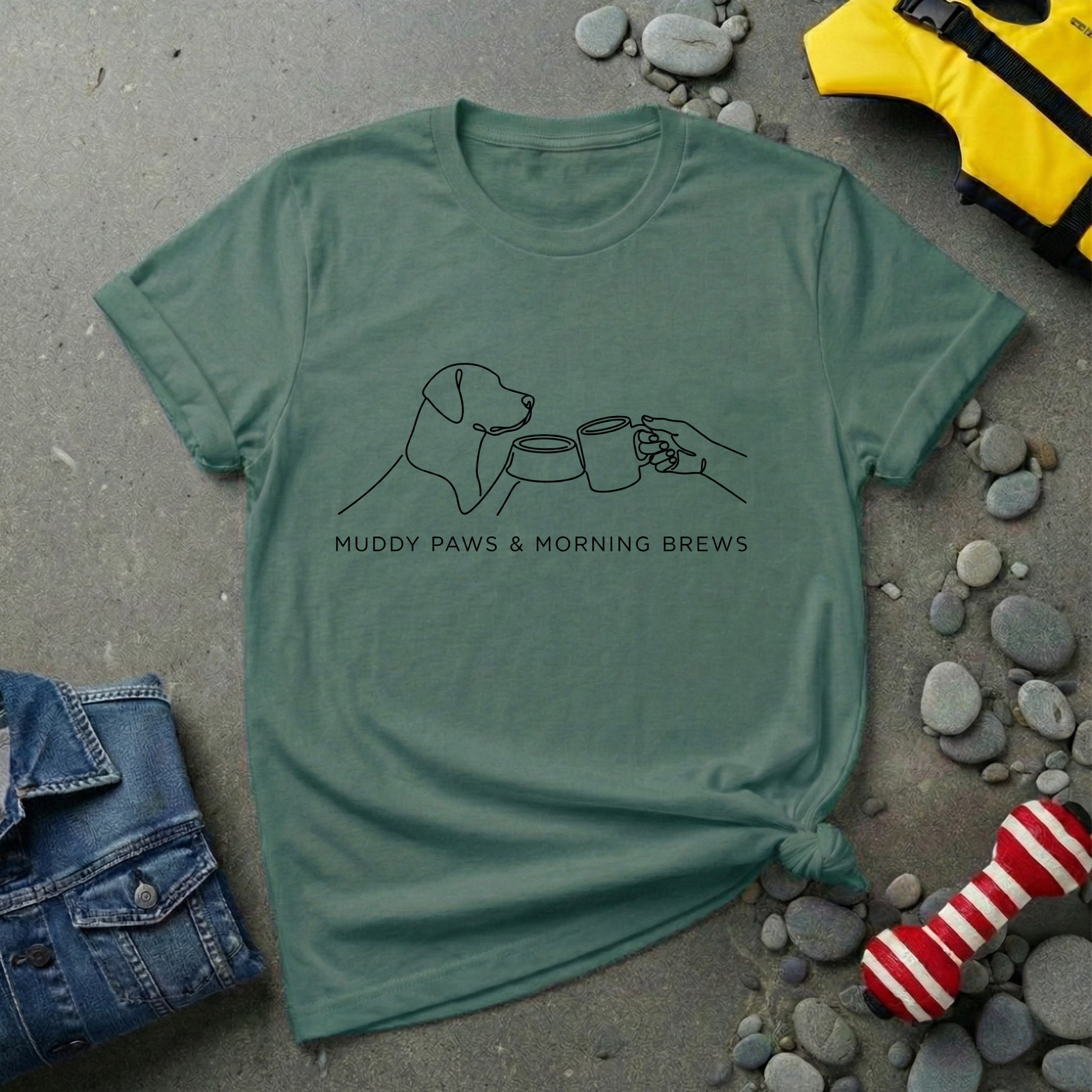 Muddy Paws & Morning Brews T-Shirt