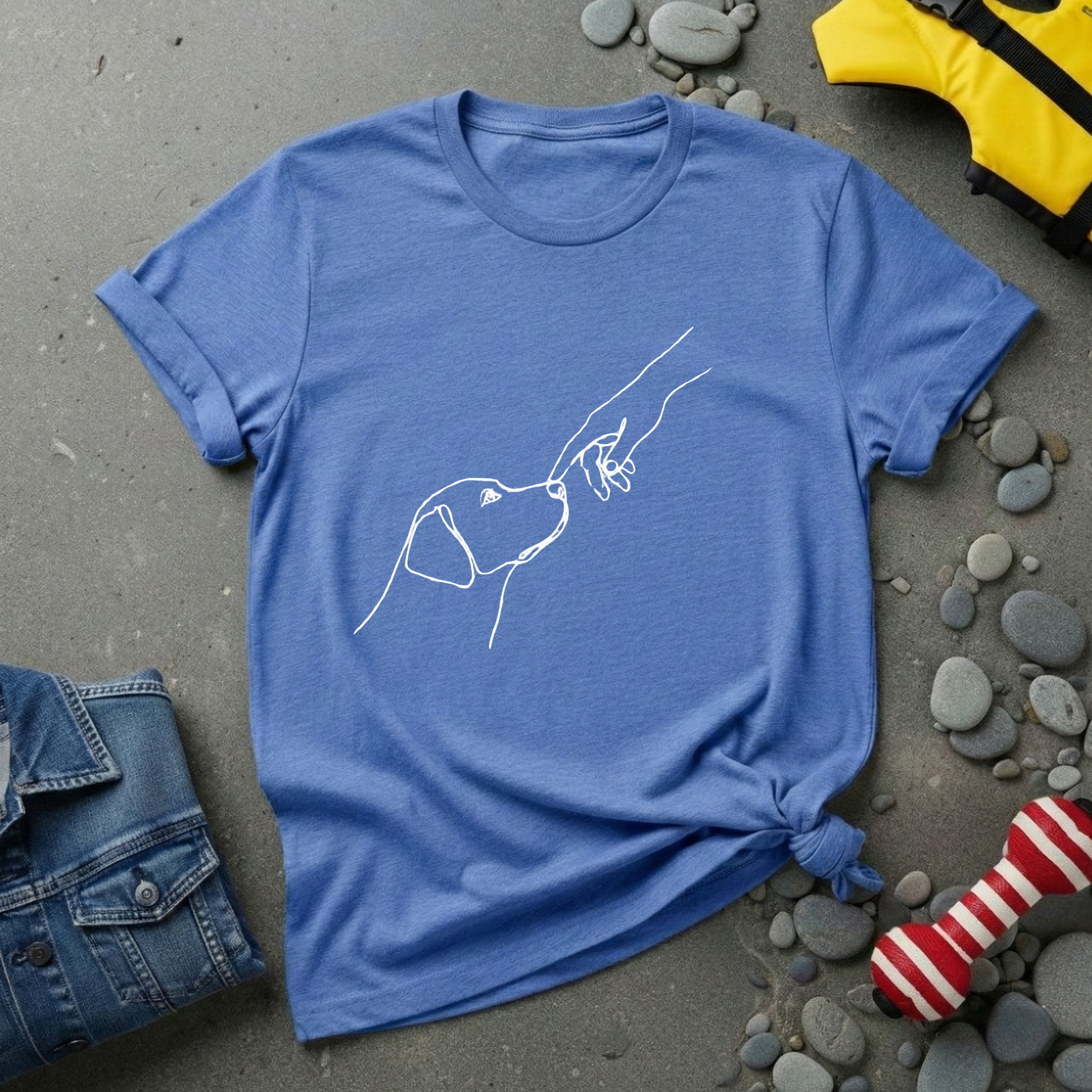 Dog & Hand T-Shirt