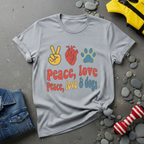 Peace Love & Dogs T-Shirt